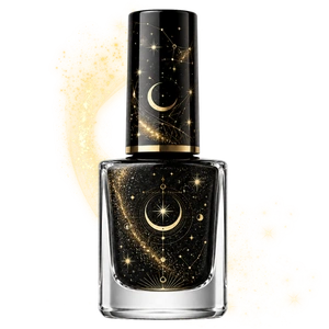 Celestial gold cosmos nail polish