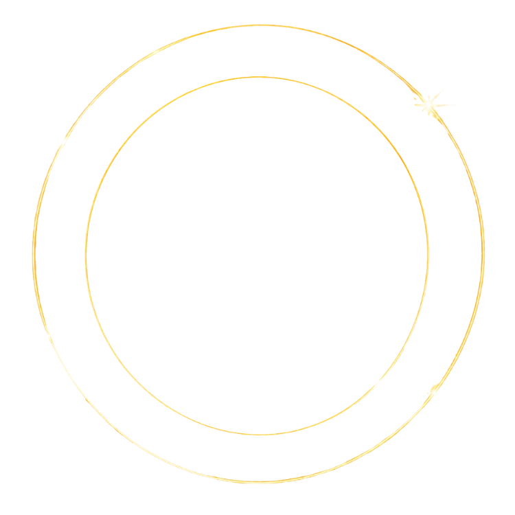 Glowing golden halo